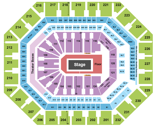 PHX Arena seating-chart