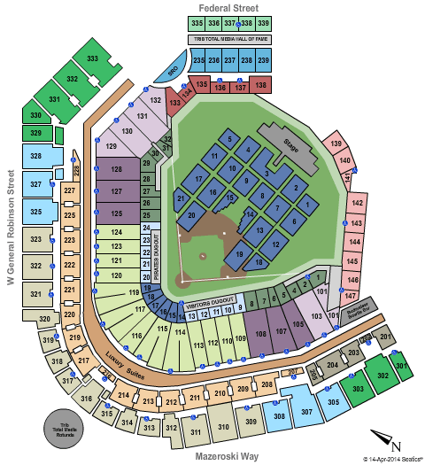 Pnc Park Concert Seating Chart