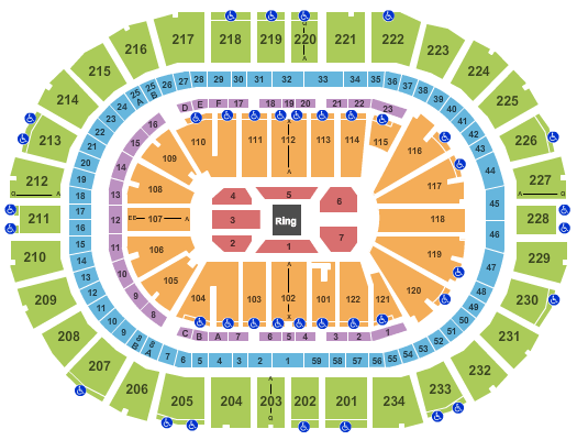 Ppg Paints Arena Wwe Seating Chart