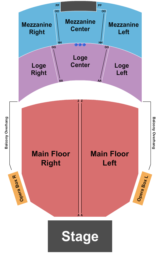 Pantages Theatre - Tacoma seating-chart