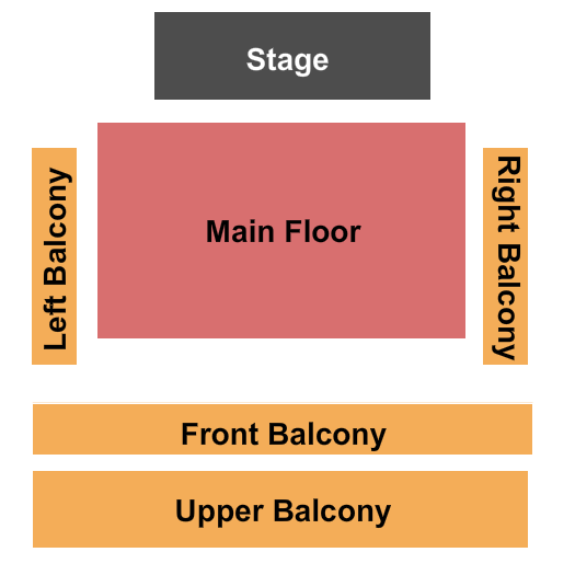 Seatmap for paramount theatre and visual arts center