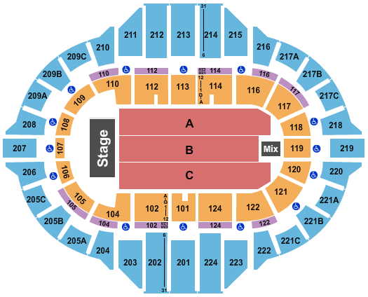 Carver Arena At Peoria Civic Center seating-chart