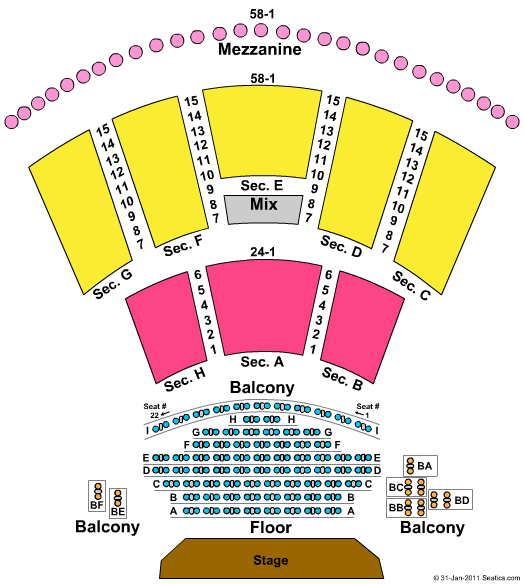 Peppermill Reno Concert Seating Chart