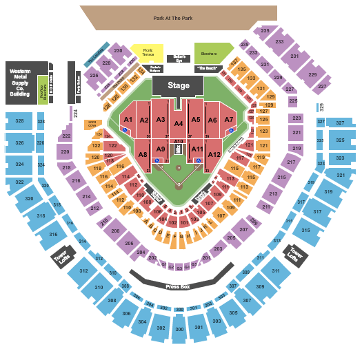 Petco Park Seating Chart With Seat Numbers