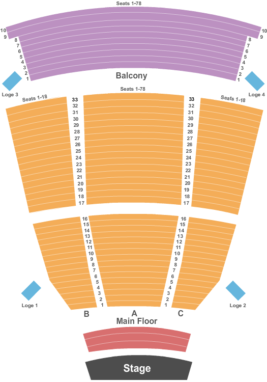 Seatmap for phoenix symphony hall