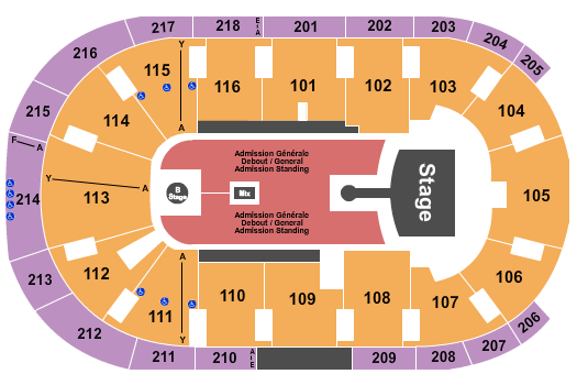 Greta Van Fleet Place Bell seating chart