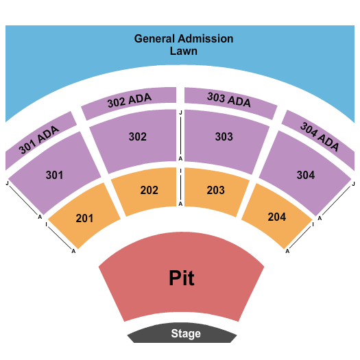 Portneuf Health Trust Amphitheatre seating-chart