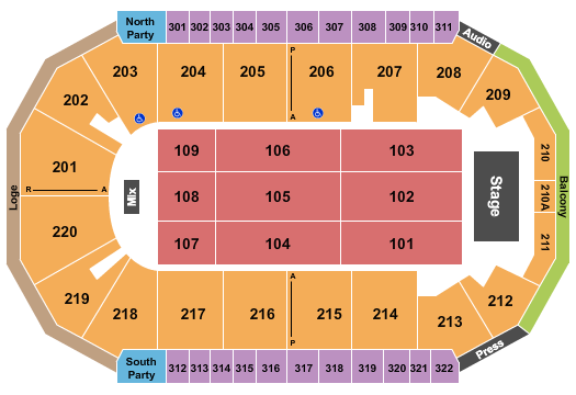 Seating Chart for Jeff Dunham, 