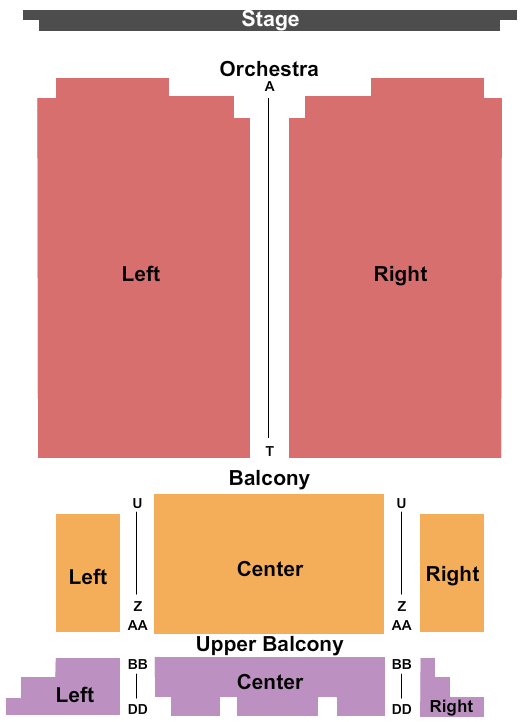 Seatmap for princess theatre - decatur