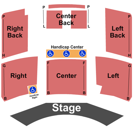 Seatmap for princeton theatre and community center