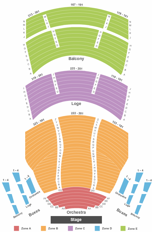 Procter And Gamble Hall Seating Chart