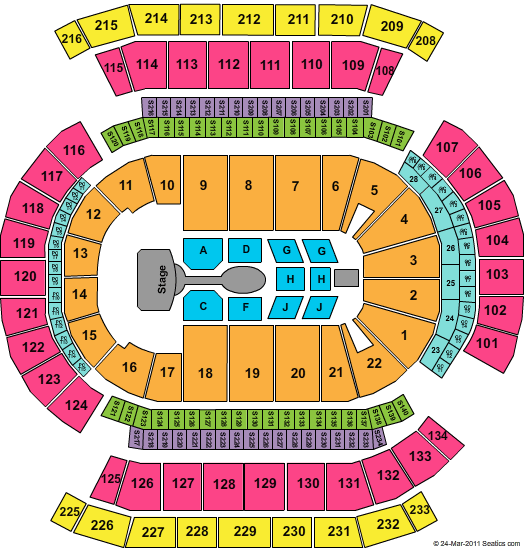 Prudential Center Newark Nj Seating Chart