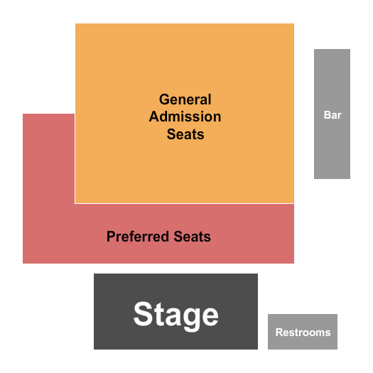 Seatmap for punch line comedy club - houston