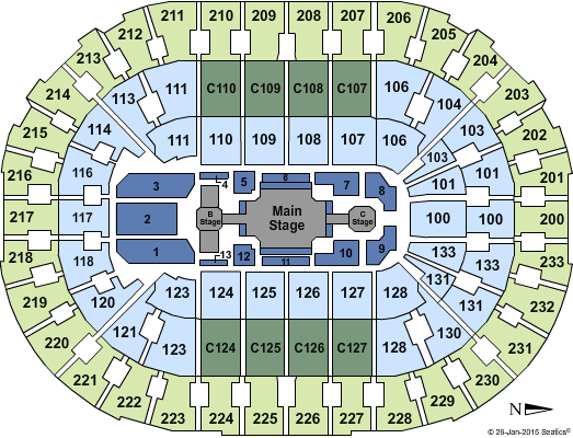 Taylor Swift Seating Chart Quicken Loans Arena