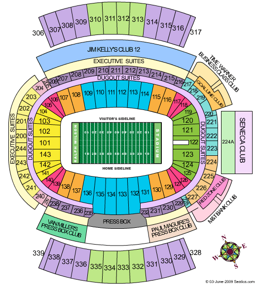 ralph wilson stadium schedule