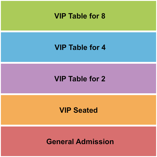 Seatmap for red lace burlesque - boston