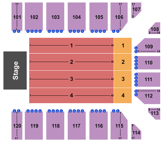 Reno Events Center seating-chart