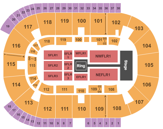 WWE CocaCola Coliseum Tickets Red Hot Seats