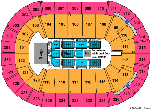 Born This Way Ball Tour: Lady Gaga Tickets 2013-01-11 Vancouver, BC, Rogers Arena (formerly General Motors Place)
