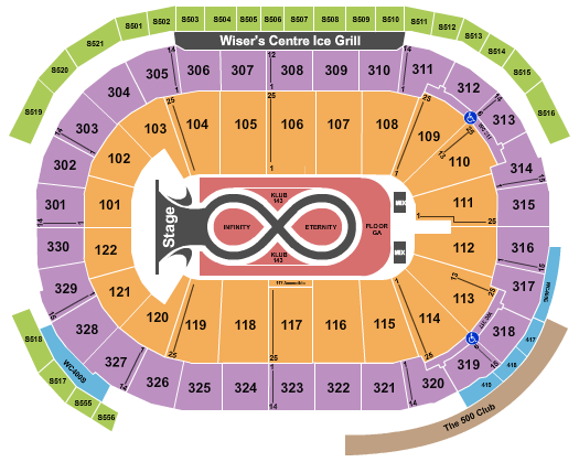 Rogers Arena seating-chart
