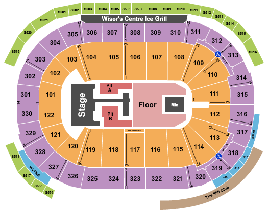 Rogers Arena seating-chart