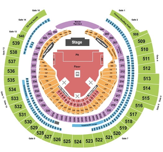 Rufus Du Sol Rogers Centre seating chart