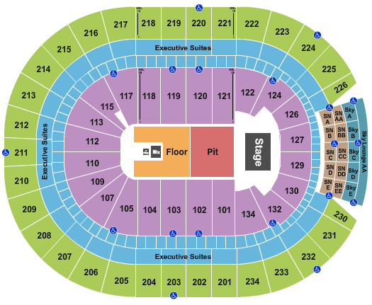 Yellowcard Rogers Place seating chart