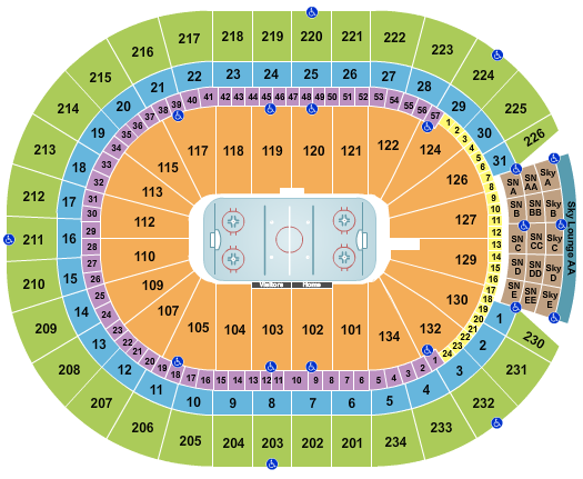 Seatmap for rogers place