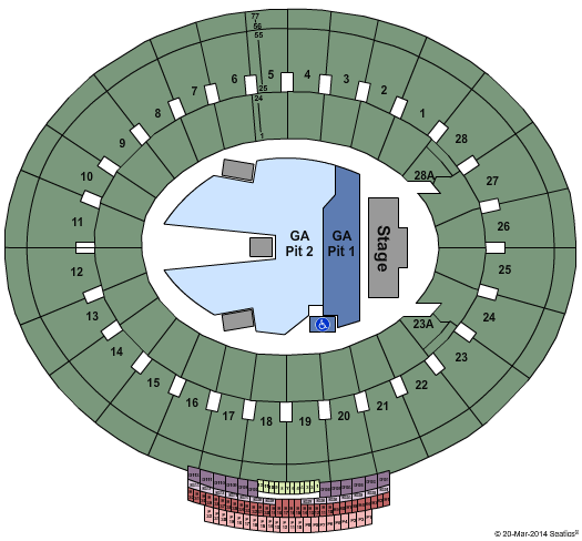 Pasadena Rose Bowl Seating Chart