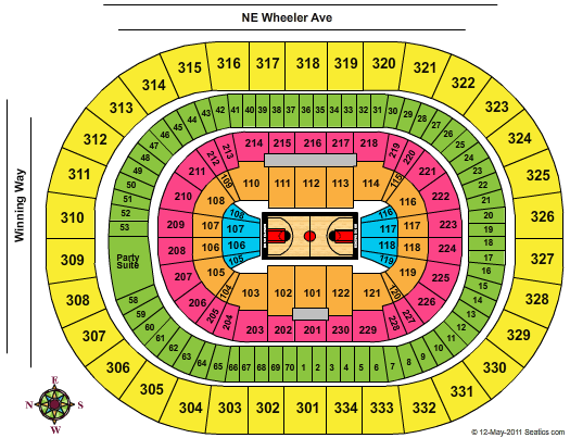 Portland Trail Blazers vs. Golden State Warriors Tickets 2012-04-11 Portland, OR, Rose Garden