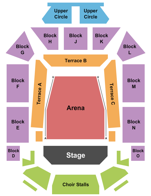 Seating Chart for Nathan Carter, Brandi Carlile