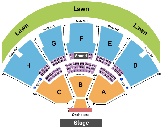 Seatmap for ruoff home mortgage music center