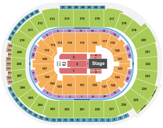 Dancing With The Stars SAP Center seating chart