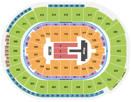 Wang Leehom SAP Center seating chart