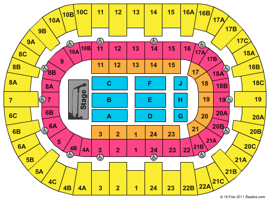 Valley View Center Seating Chart