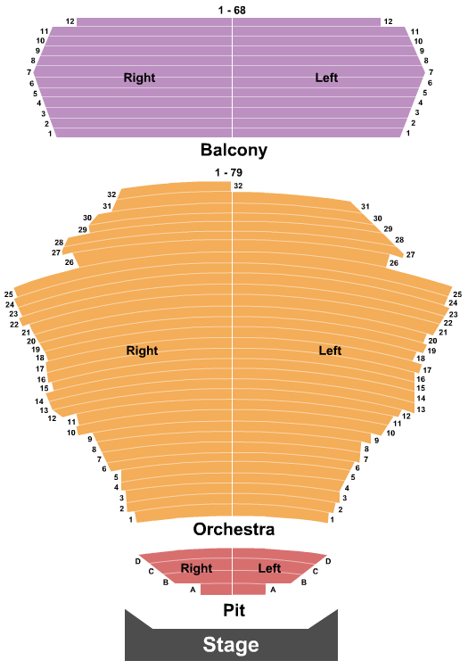 San Jose Center For The Performing Arts seating-chart