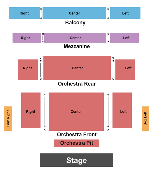 Sarah Belk Gambrell Center for the Arts seating-chart
