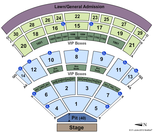 Saratoga Performing Arts Seating Chart