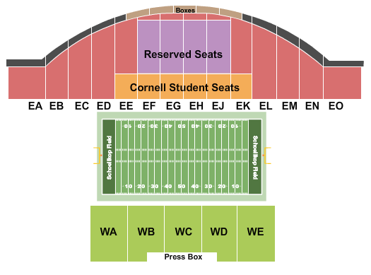 Image of Cornell Big Red vs. Columbia Lions~ Columbia Lions ~ Ithaca ~ Schoellkopf Field ~ 11/20/2021 01:00