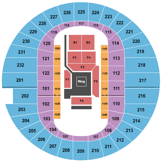 Seatmap for scope arena