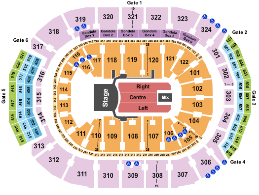 Scotiabank Seating Chart For Concerts