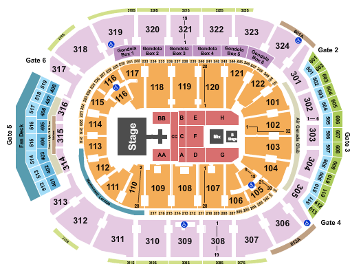 The Struts Scotiabank Arena seating chart