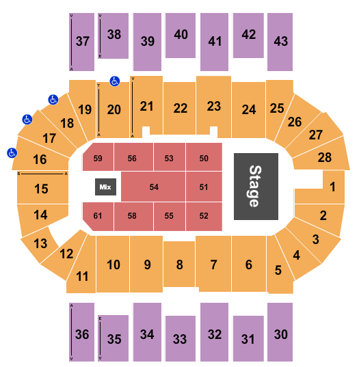 Scotiabank Centre seating-chart