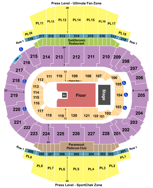 Scotiabank Saddledome seating-chart