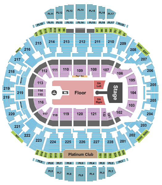 Greta Van Fleet Scotiabank Saddledome seating chart