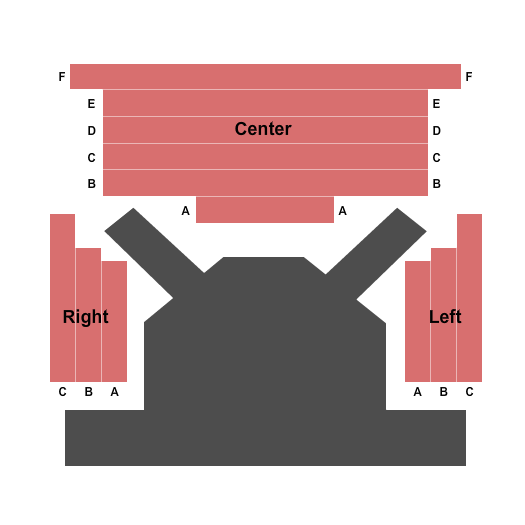 Disney's Tarzan Second Stage at CenterPoint legacy Theatre seating chart