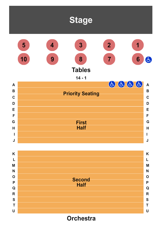 Sellersville Theater Seating Chart