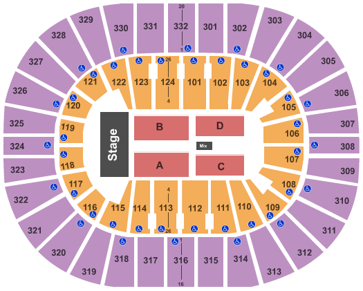 Smoothie King Center Concert Seating Chart