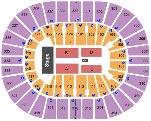 Seating Chart For Paul Mccartney