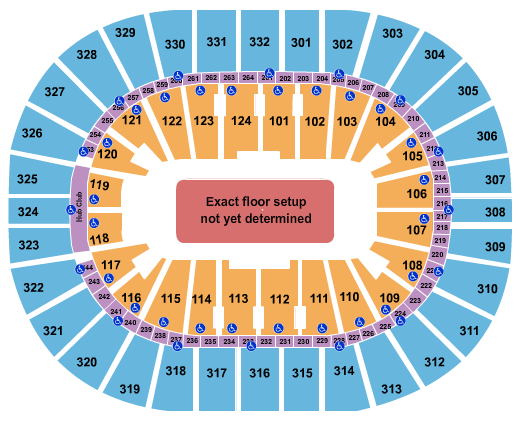 Seatmap for smoothie king center